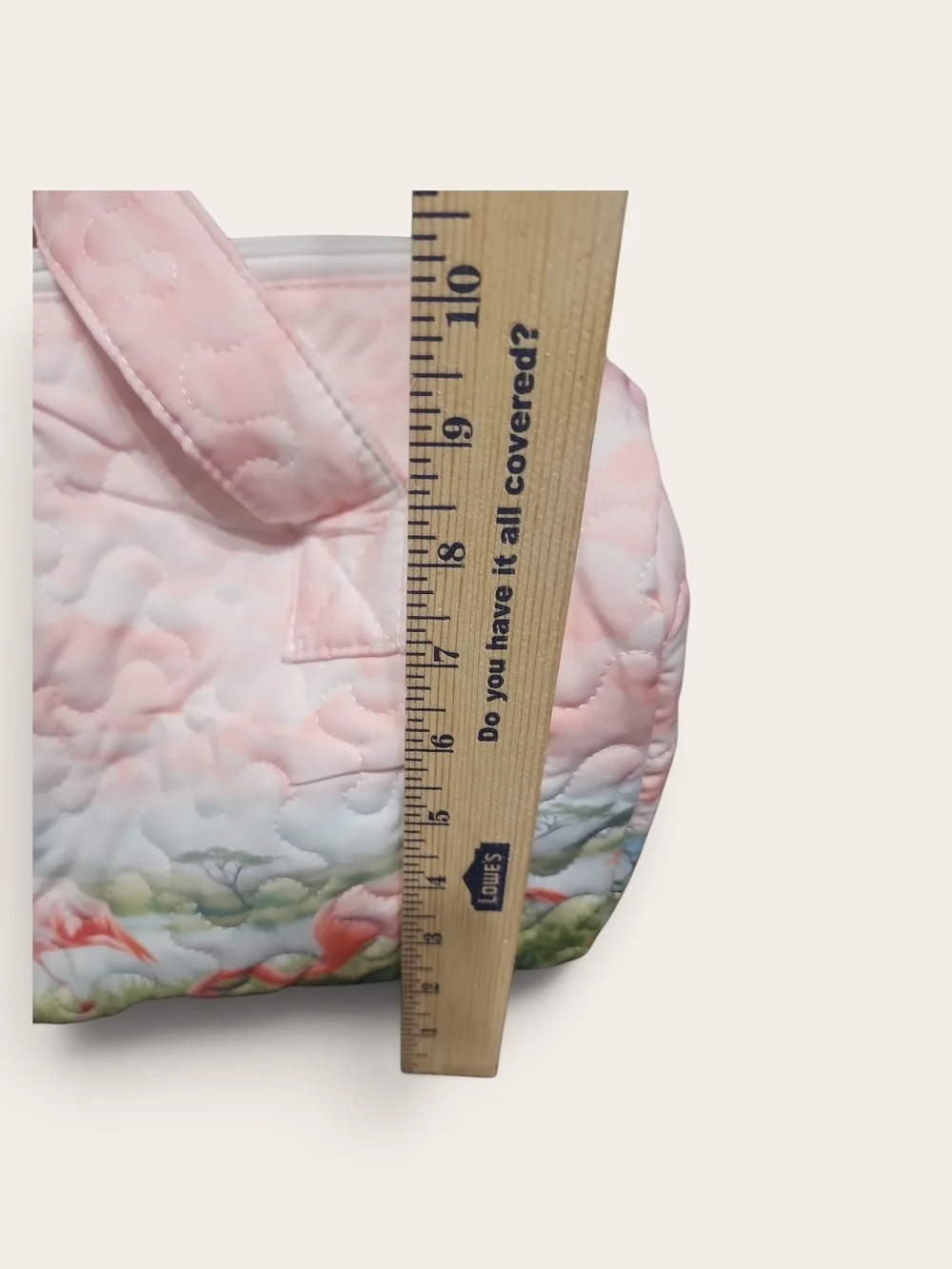 NWOT Quilted Pink Flamingo Travel Duffle Bag